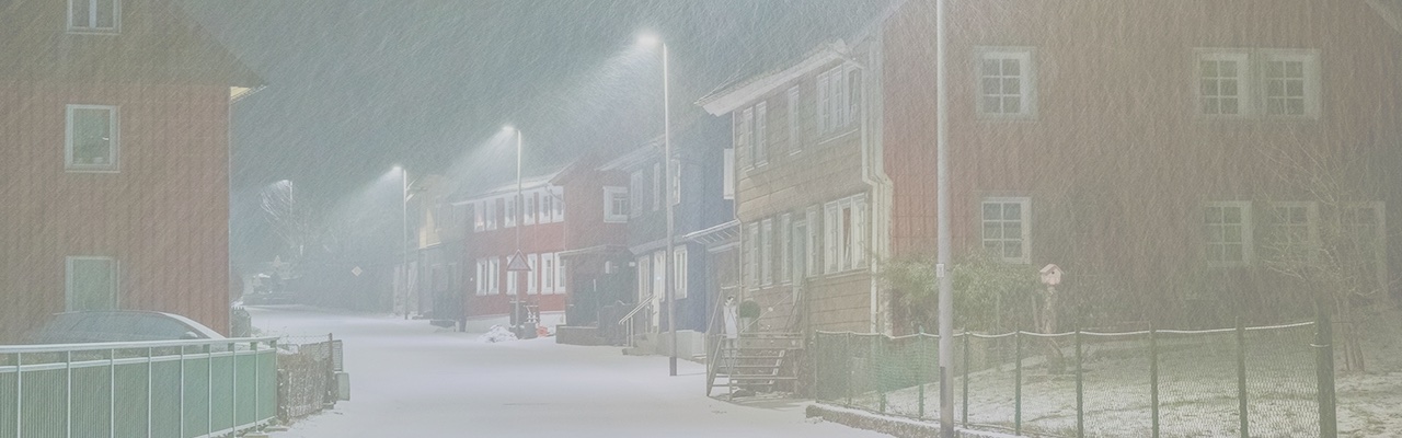 Nächtlicher Schneesturm in Lerbach (c) Jürgen Trull 